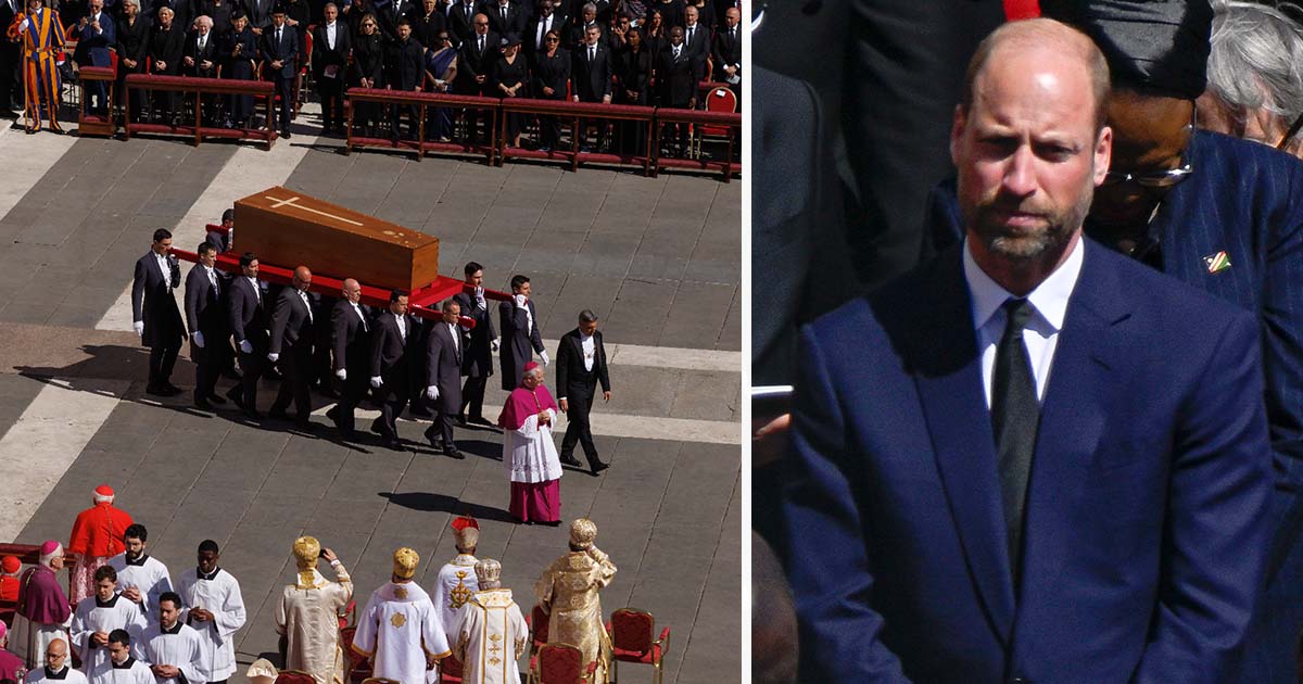 Prince William’s move at at Pope’s funeral branded “disrespectful”