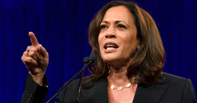 Kamala Harris gives first major speech since vacating office